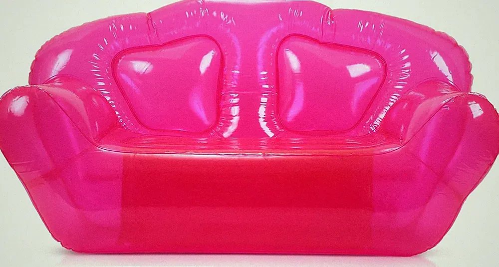 Inflatable Chair Blow up Couches Transparent Inflatable Sofa Seat Yard Patio Por