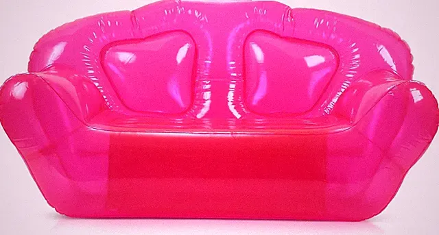 Inflatable Chair Blow up Couches Transparent Inflatable Sofa Seat Yard Patio Por