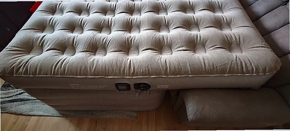 inflatable couch bed, designed to extend your couch into a double bed