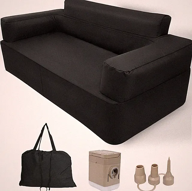 Inflatable Couch for Camping Portable Inflatable Sofa with Built in Pump