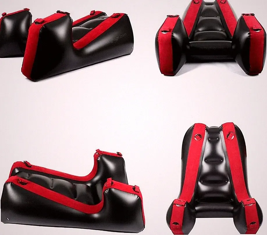 Inflatable SEX Sofa Bed, Portable Lounge Chair, Relaxation Tools Red No pump