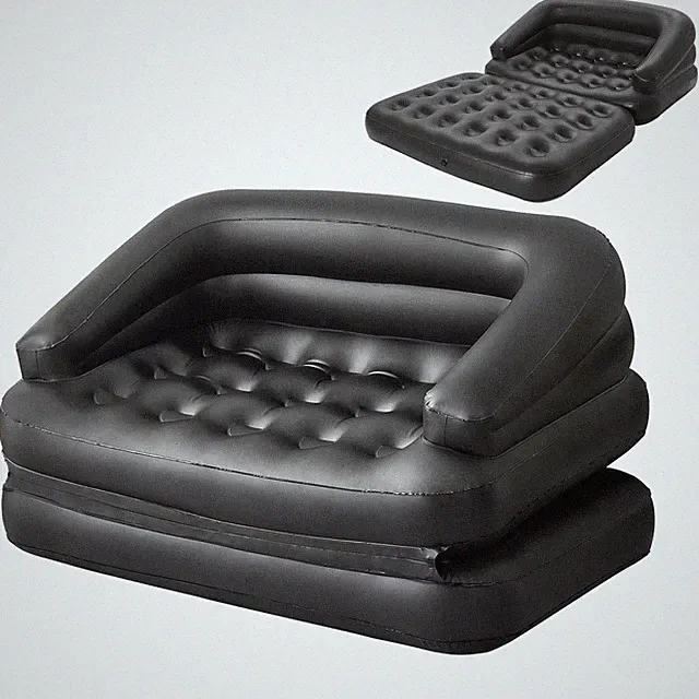 Inflatable Sofa Bed for Camping, Pool Float Couch Outdoor Mattress Bed