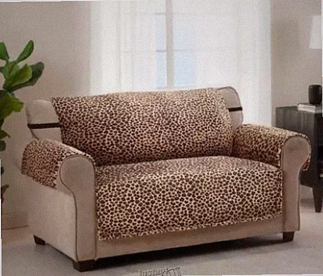Innovative Leopard Furniture Cover Sofa 100% Polyester up to 68 inches wide Pet