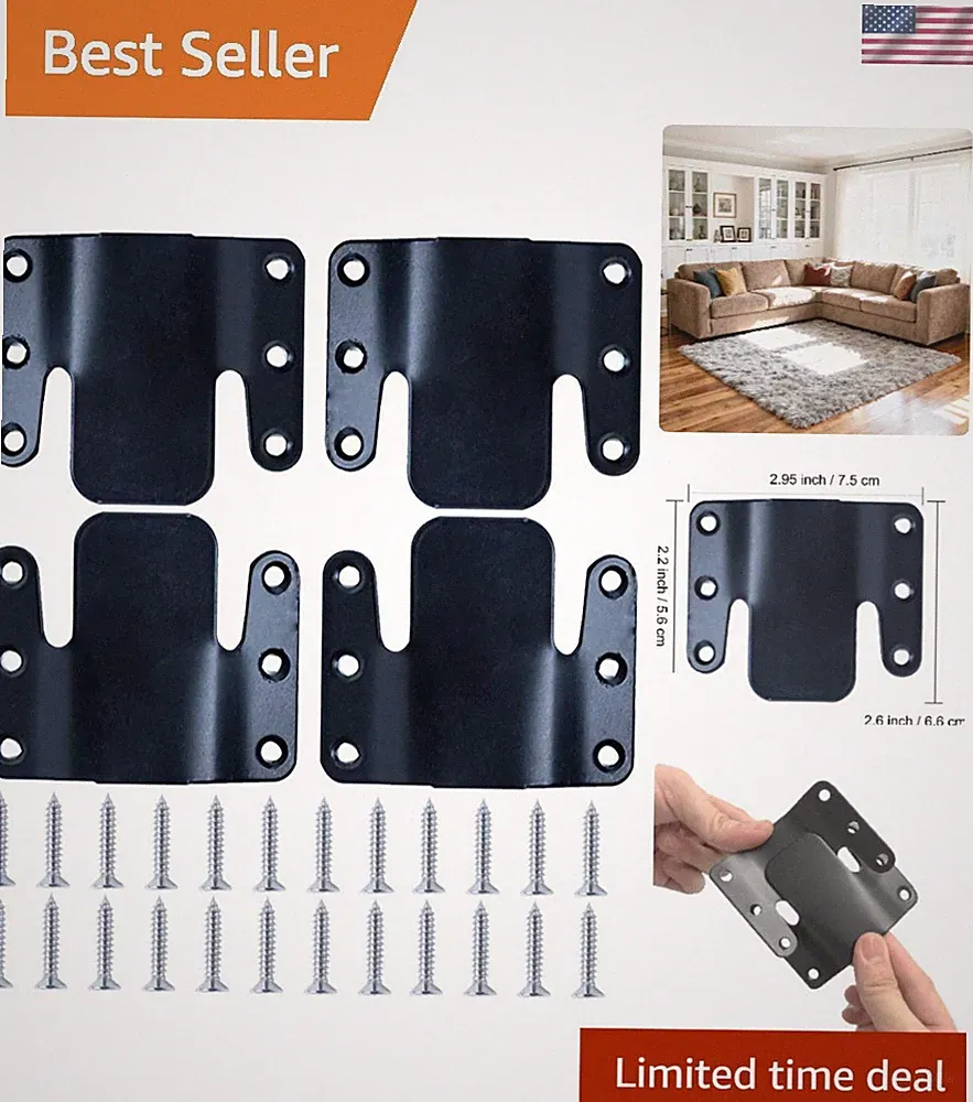 Installation Ready: Heavy-Duty Couch Connector Assembly for Sectional Sofas