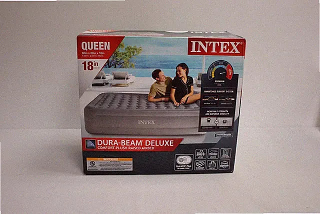 Intex 18" Standard Dura-Beam Airbed Mattress - Pump Not Included - New