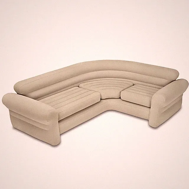 Intex Corner Sofa LShaped Inflatable Couch 101inch X 80inch X 30inch