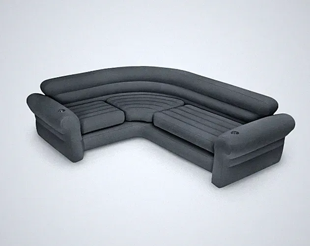 Intex Inflatable Corner Living Room Gray Sectional Sofa | 68575VM - (Used)