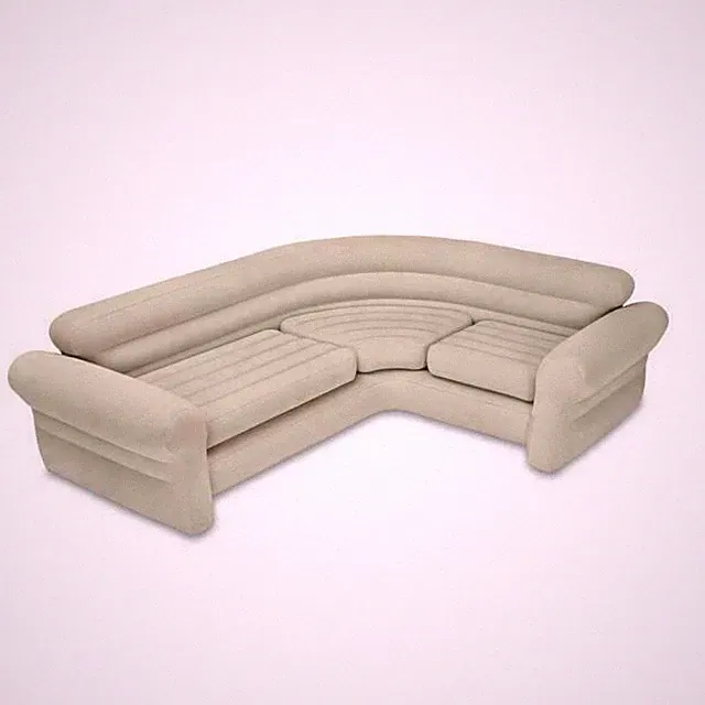 Intex Inflatable Corner Living Room Neutral Sectional Sofa 68575EP(Open Box)#566