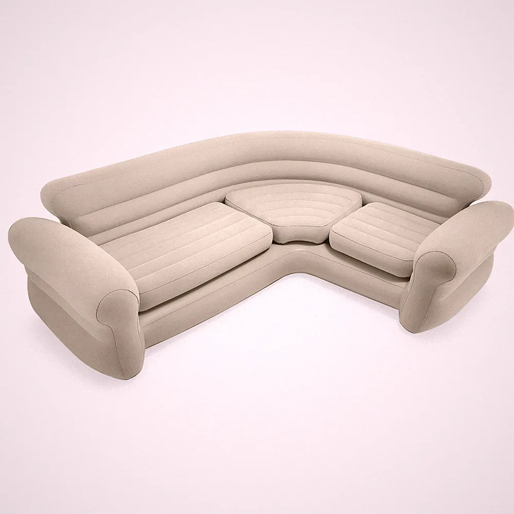 Intex Inflatable Corner Living Room Neutral Sectional Sofa | 68575EP (Open Box)