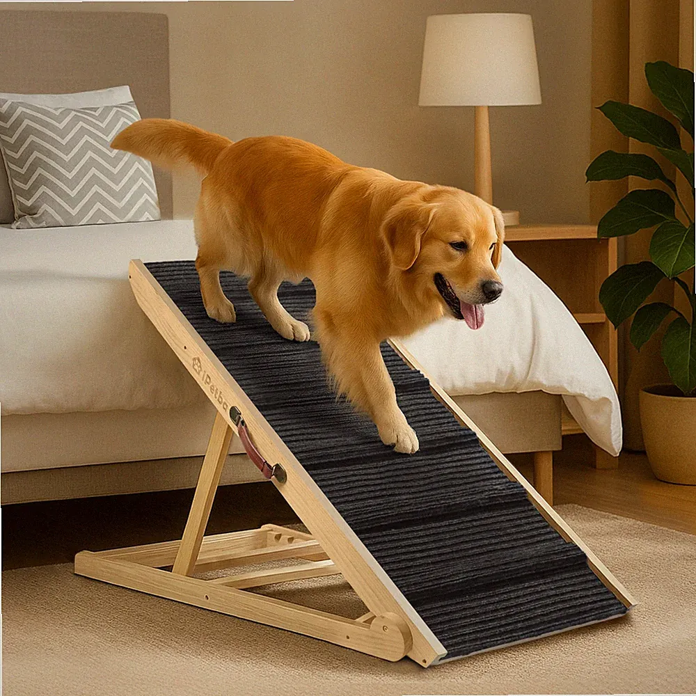 iPetba Dog Ramp for Bed & Couch for Large Dogs - Joint-Friendly, Anti-Slip