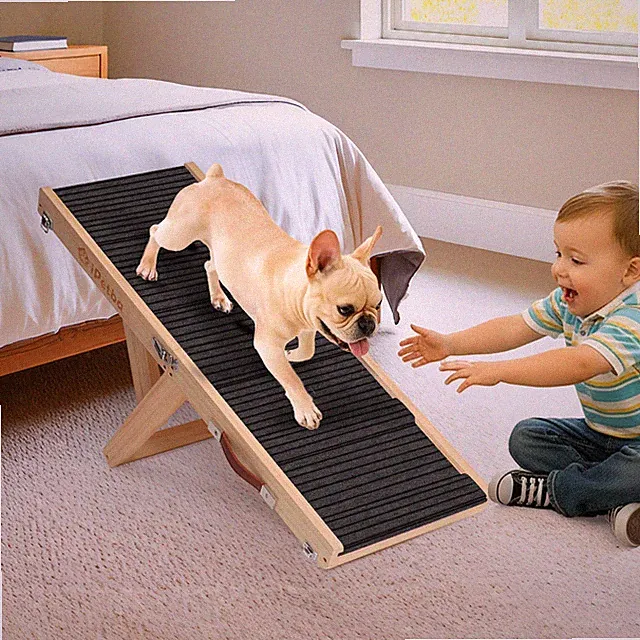iPetba Dog Ramp for Bed & Couch for Small Dogs - Joint-Friendly, Anti-Slip