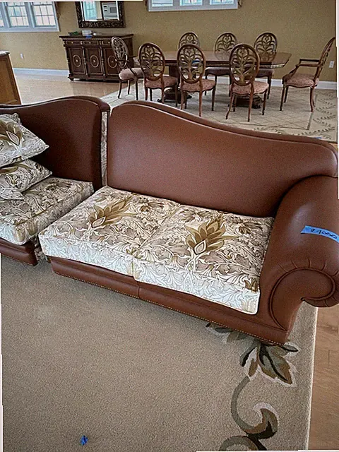 Italian Leather Sofá Set