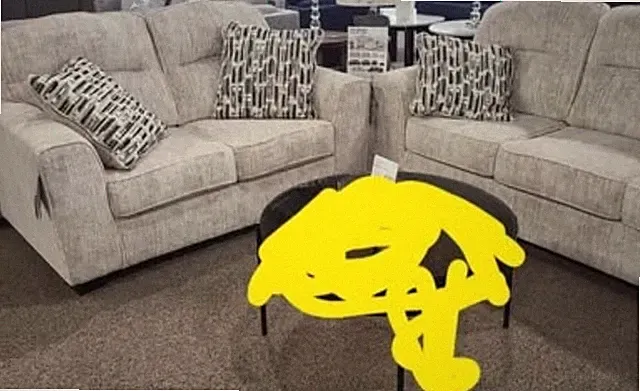 Ivory Corduroy Sofa Set: Plush Couch & Loveseat