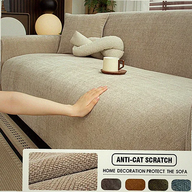 Jacquard Couch Covers Stretch Sofa Cover Pets Dogs Friendly Anti Slip Thickened