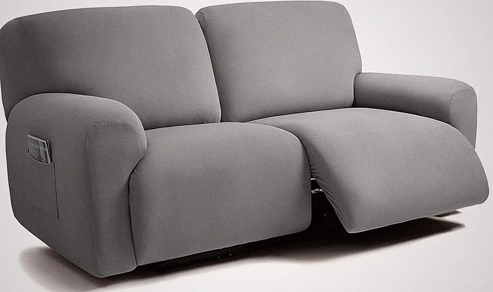 Jacquard Design Extra Wide 75" - 100", Reclining 2 Seater Sofa, Extra Wide 6-...