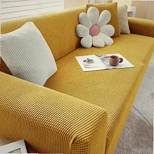 Jacquard Fabric Sofa Cover CouchCover L Shape Sofa Living Room 1/2/3/4 Seat