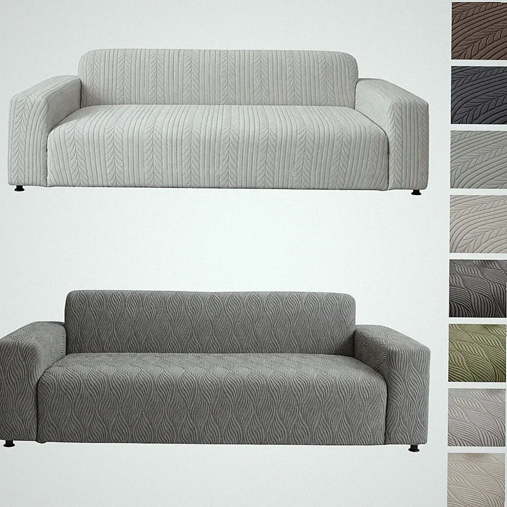 Jacquard Sofa Slipcover Full Coverage Elastic Sofa Couch Cover Soft for Kids Pet