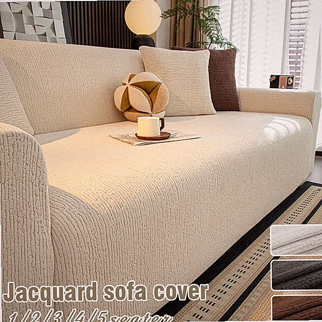 Jacquard Stretch Couch Cover Non Slip Sofa Covers for Living Room Washable Sofa