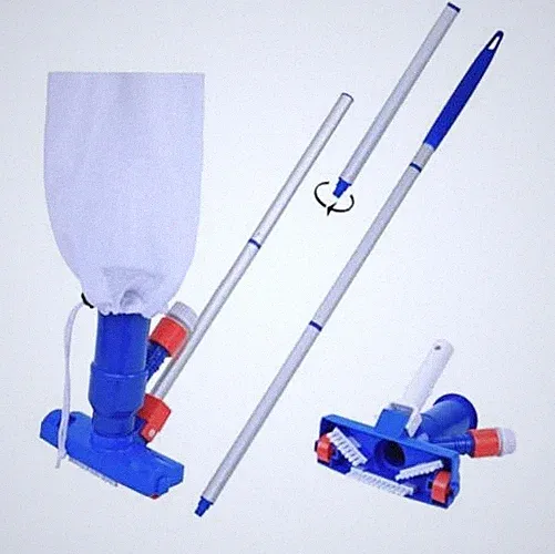 Jet Vacuum W/ 6 Section Poles of 57" for Frame Aboveground/Inflatable Pool