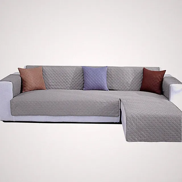 Jiabolang Double Side L Shape Couch Cover Sectional Sofa Covers Set Chaise