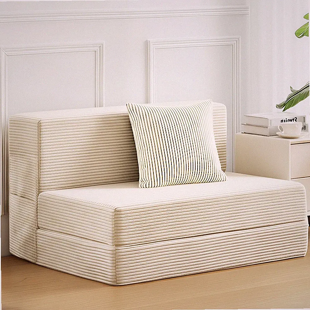 JKMAX Twin Size Folding Sofa Bed - 4 In 1 Convertible Sleeper Chair Pillow