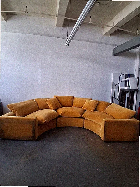 Joybird Bryant Semicircle Sectional (3 Piece) in Harper Amber Gold