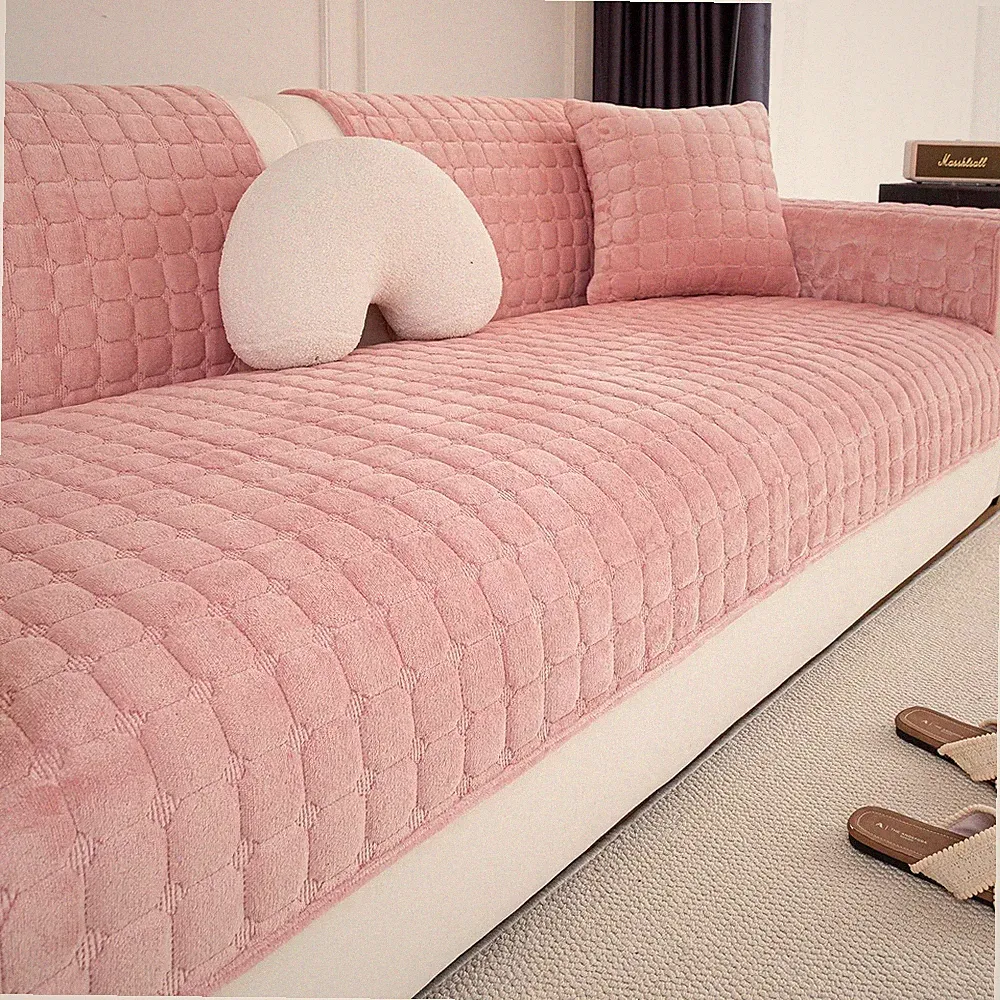 JPGGD Velvet Couch Covers for Sofa, Sofa Covers Washable Sectional, Small Ant...