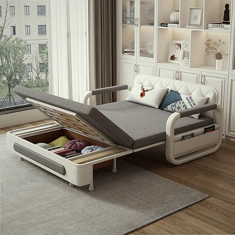 JQK LIVING Sofa Bed-50in Pull Out Sofa Bed futon -Sleeper couche for Room Office