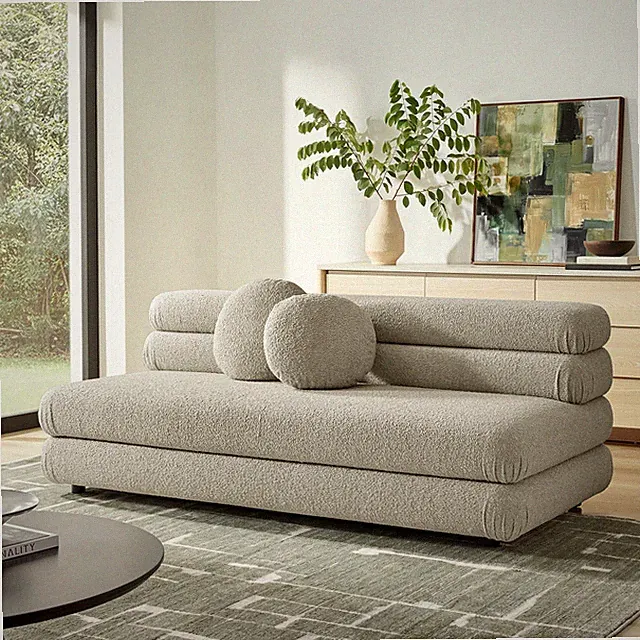 Jubilee Upholstered Modular Armless Loveseat in Linen