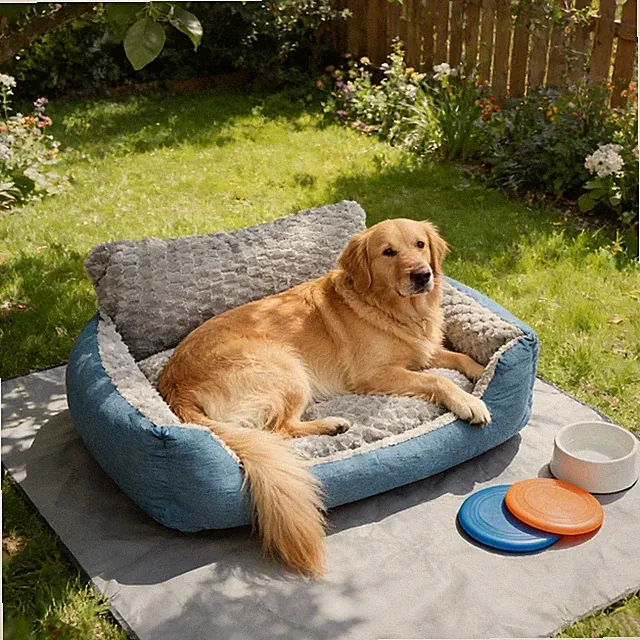 Jumbo Calming Dog Sofa Bed Washable Pet Couch Lounger For Large Dogs Up To 99lbs