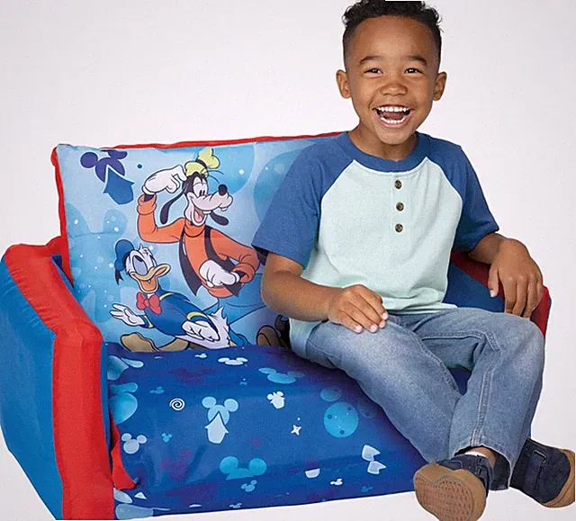 Kids Sofa Bed, Children'S 2-In-1 Flip Open Inflatable Comfy Couch to Lounger, To