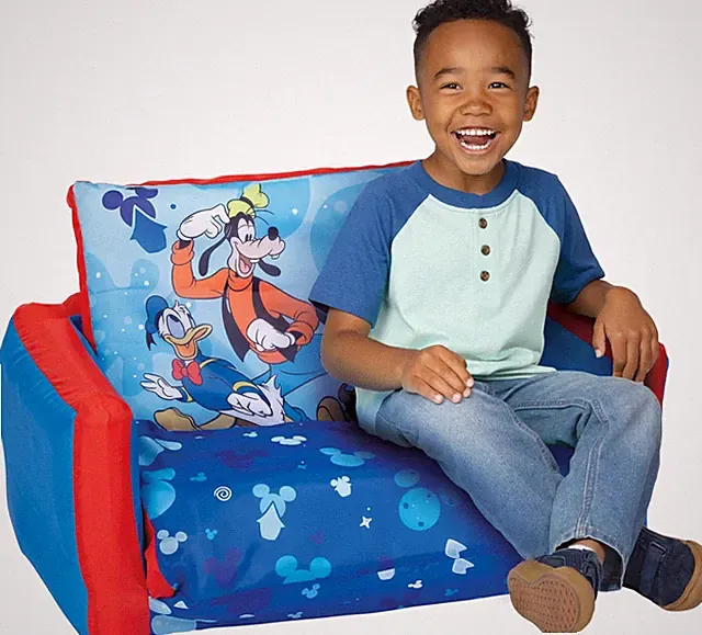 Kids Sofa Bed, Children'S 2-In-1 Flip Open Inflatable Comfy Couch to Lounger, To
