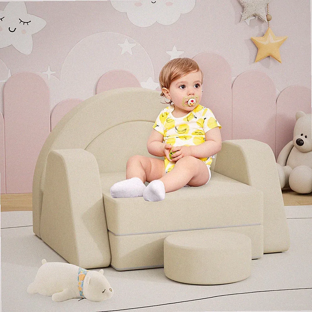 Kids Sofa Play Set 7 /12 Pieces Modular Foam for Children's Rooms