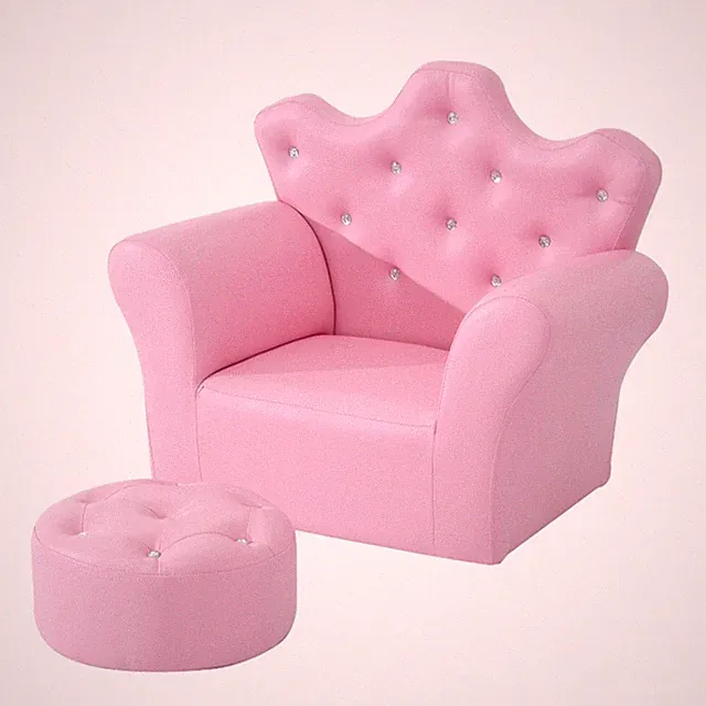 Kids Sofa Set with Footstool -AS