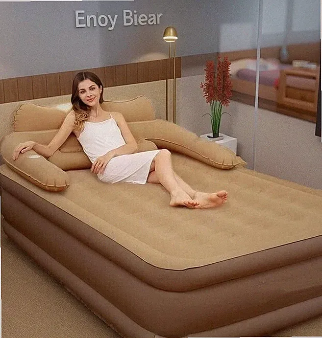 King Size Air Mattress Sofa Bed For Outdoor Indoor Portable Inflatable Couch US
