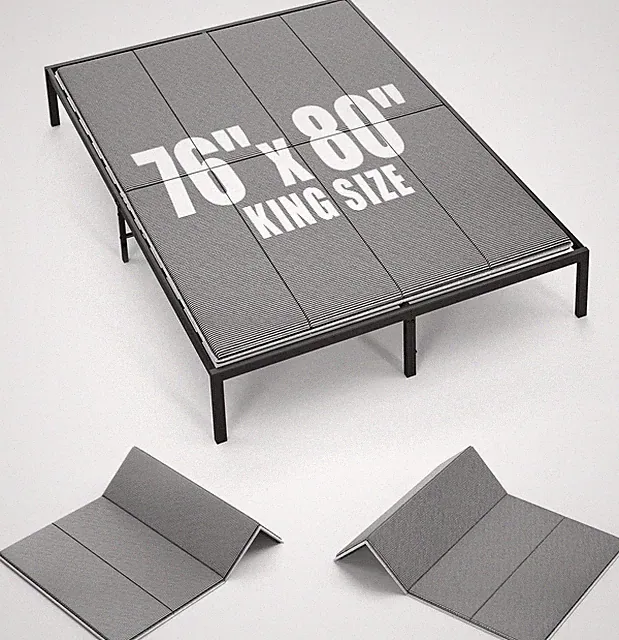 King Size Bunkie Board 76"x80" - Heavy Duty Bed Support, Anti-Sag, Noise-Free
