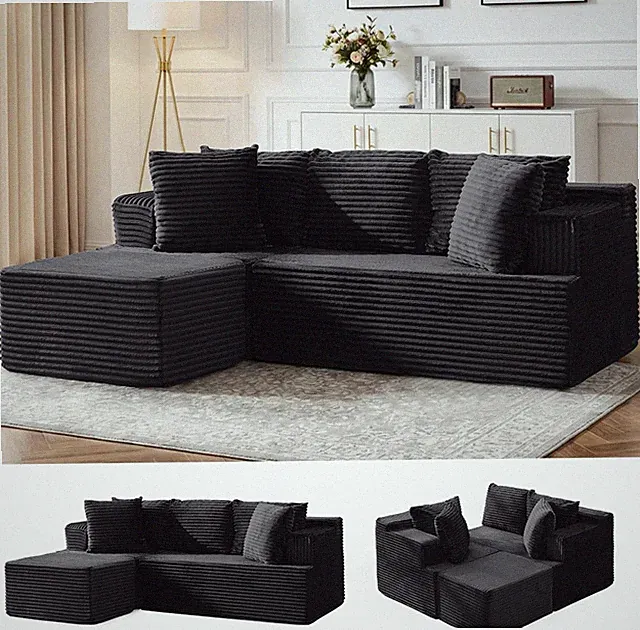 Korser Cloud Modular Sectional Sofa with L-Shaped, Boneless Couches for Living R