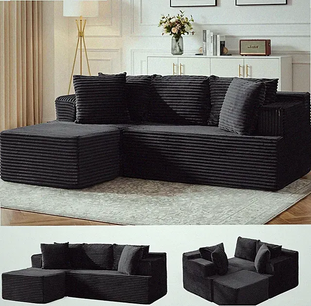 Korser Cloud Modular Sectional Sofa with L-Shaped, Boneless Couches for Living R