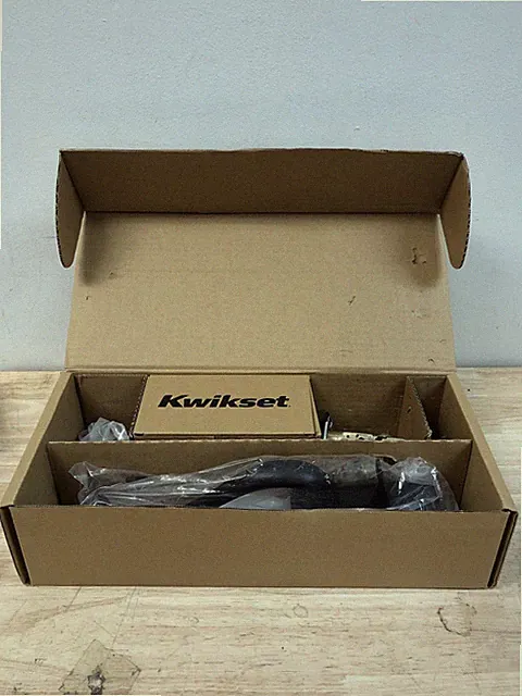 Kwikset Hawthorne Single Cylinder Handleset with SmartKey - Matte Black