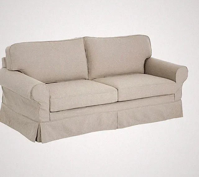 L.L.Bean Pine Point Loveseat Slipcover Mitchell Gold brand Natural/ Off White