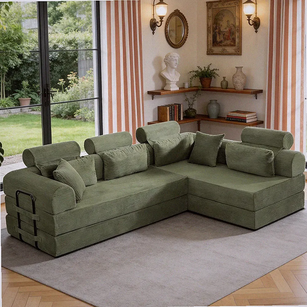 L shape Modular Sectional Sofa,Compressed Sectional Sofa Modern Minimalist