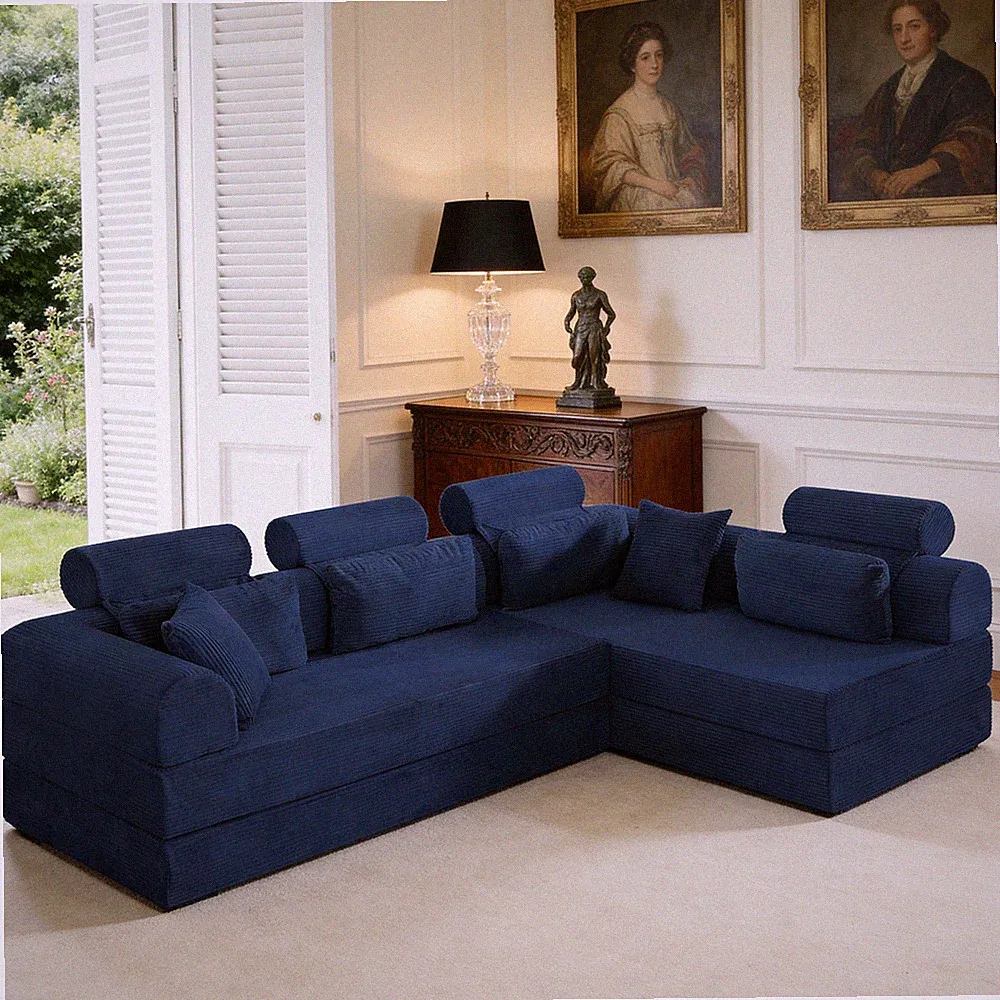 L shape Modular Sectional Sofa,Compressed Sectional Sofa Modern Minimalist S