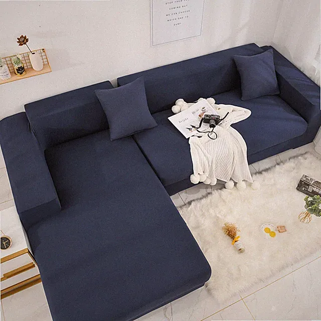 L Shape Sectional Corner 1/2/3/4 Seats Stretch Sofa Protector Couch Slipcover