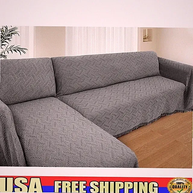 L Shape Sectional Couch Cover Sofa Protector Pet Blanket Washable Durable Fabric