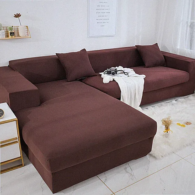 L Shape Sofa Cover Stretch Living Room Sectional Sofas Couch Covers Slipcover