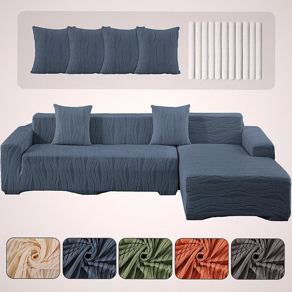 L Shape Sofa Covers Sectional Couch Slipcovers Stretch Sofa Furniture Protector