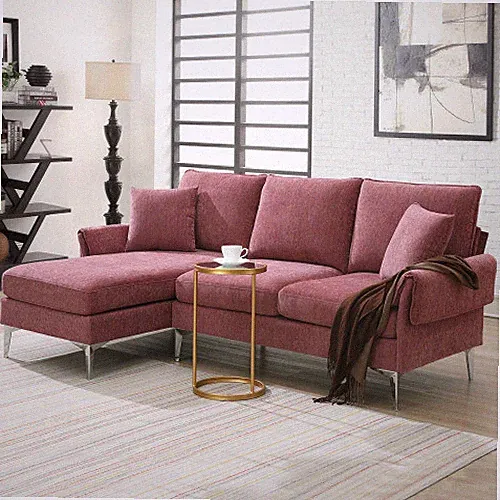 L-Shaped Convertible Sectional Sofa Couch w/ Chaise Modern Living Room Sofa Sets