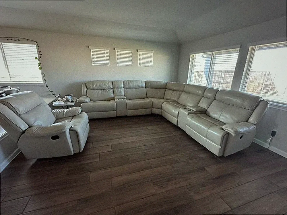 L-Shaped Reclining Sectional Sofa + Recliner