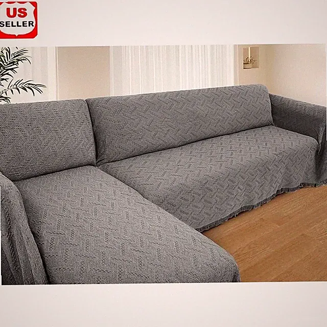 L Shaped Sectional Couch Cover Protector Pets Furniture W/ Washable Blankets New