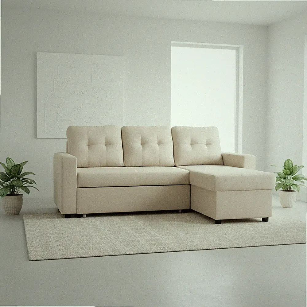 beige sectional small